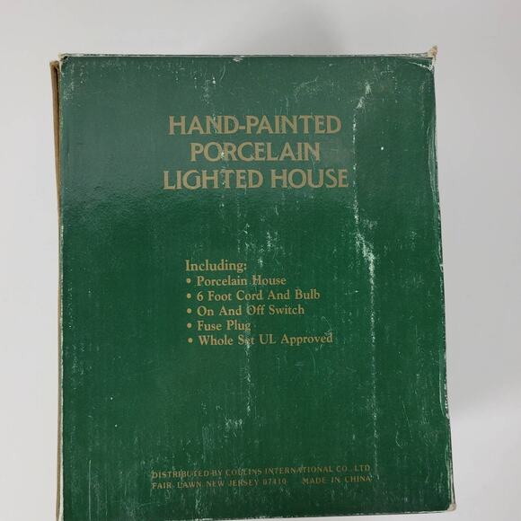 Vintage 90's Holiday Expressions Bakery Hand-Painted Porcelain Lighted House - Picture 4 of 16